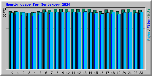 Hourly usage for September 2024